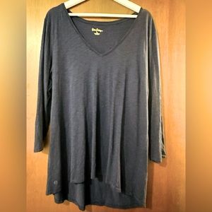 Lilly Pulitzer Navy Blue V-Neck Etta Long Sleeve T-Shirt XL